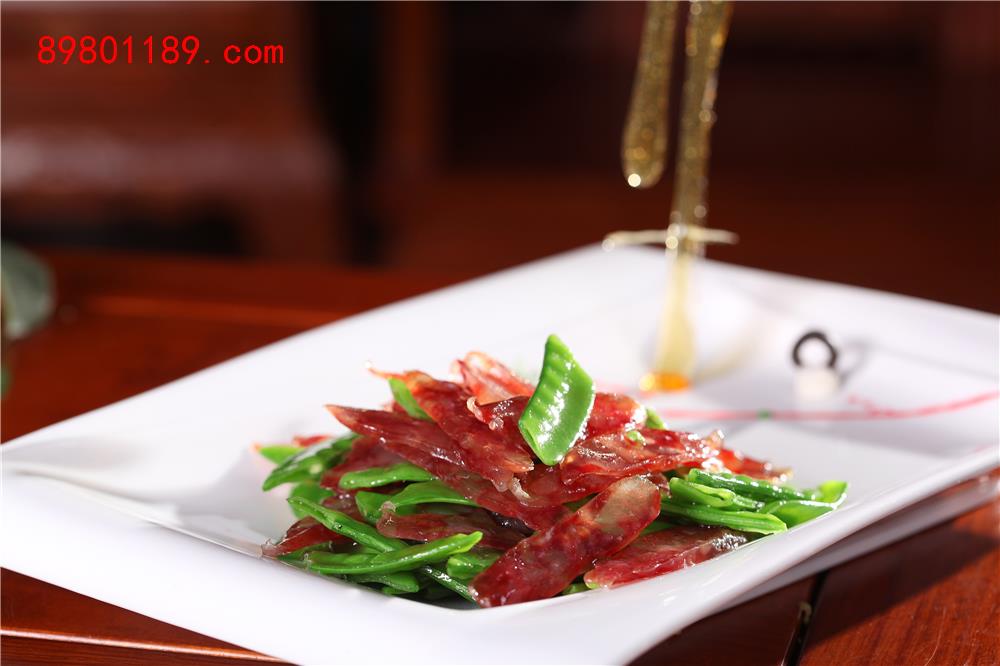 兰豆炒腊肉